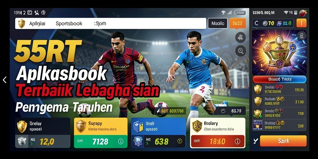 Tangkapan layar gameplay 55RT menampilkan antarmuka taruhan yang menarik.