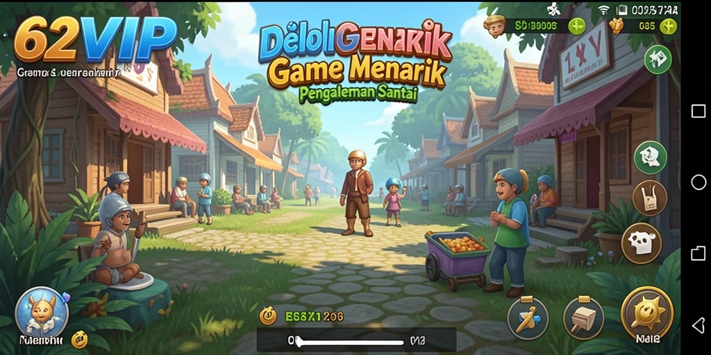 Tampilan gameplay seru dan menantang di 62VIP.