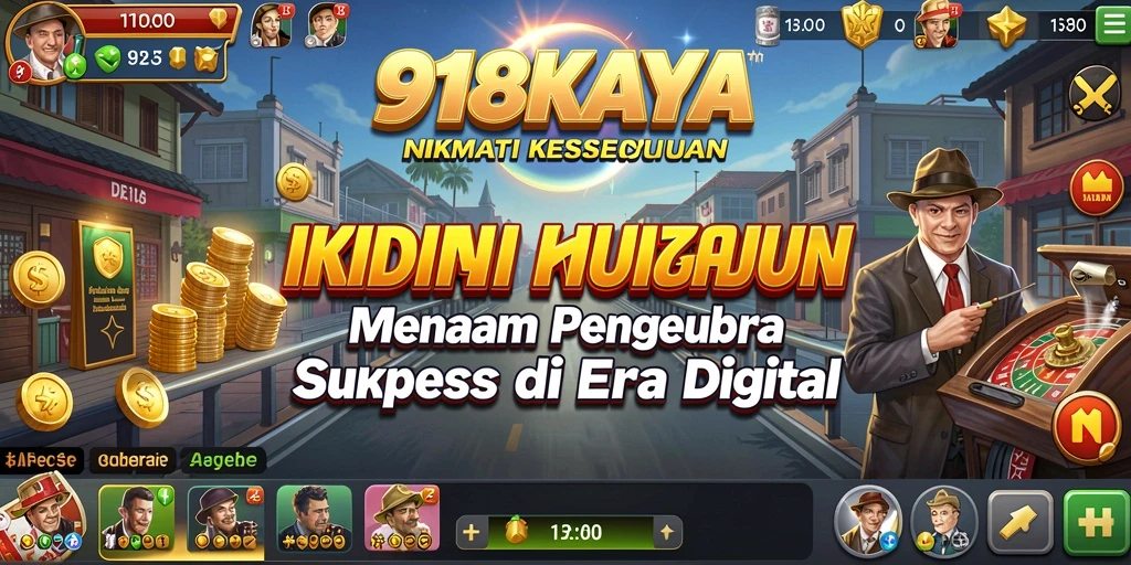 Tampilan screenshot gameplay 918KAYA yang menunjukkan aktivitas manajemen bisnis.