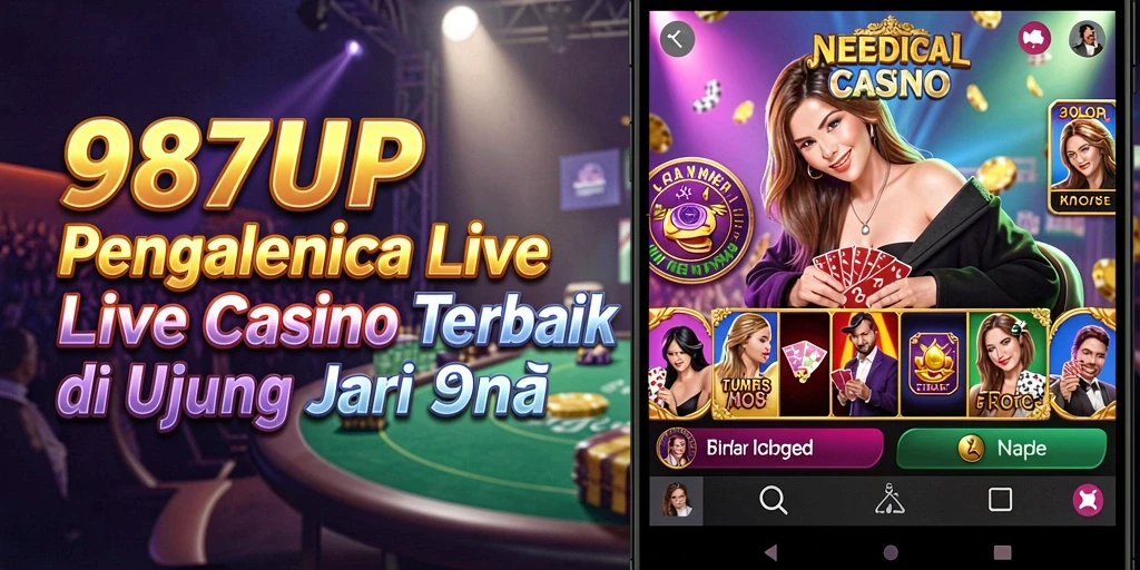 Tangkapan layar gameplay Live Casino yang mendebarkan di 987UP.
