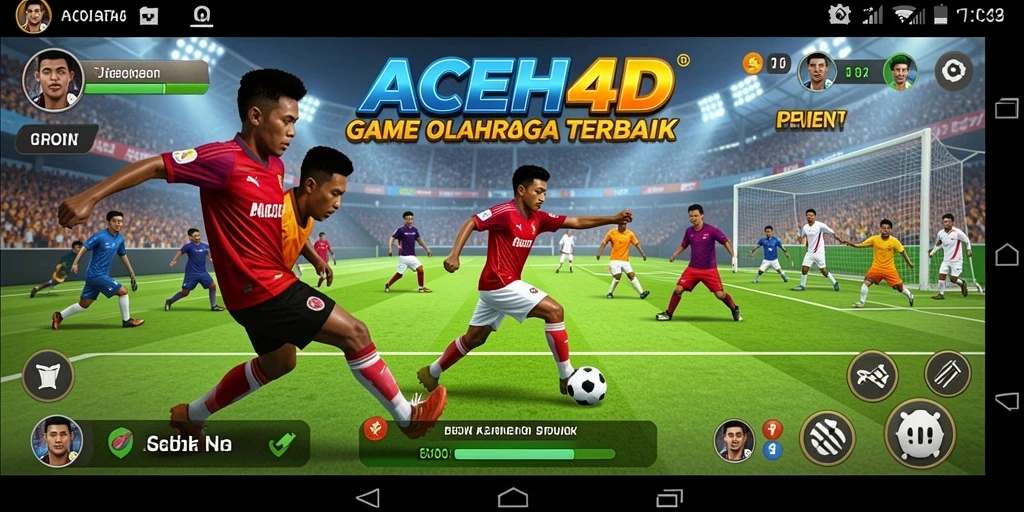 Screenshot gameplay ACEH4D menampilkan aksi olahraga yang mendebarkan.