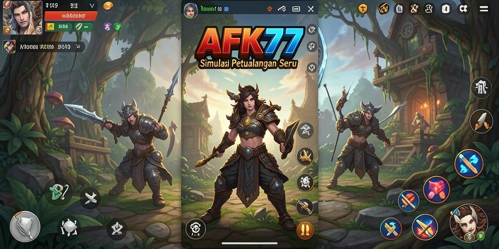 Tampilan menarik dari gameplay AFK77 yang membahagiakan.