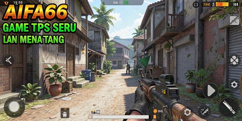 Tampilan gameplay AIFA66 dengan aksi tembak-menembak yang mendebarkan.