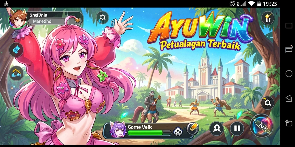 Screenshot gameplay AYUWIN yang penuh warna dan menarik