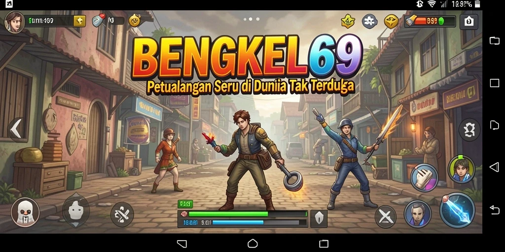 Gameplay BENGKEL69 dengan grafik menakjubkan dan petualangan seru.