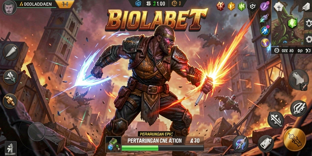 Tangkapan layar utama yang menampilkan gameplay aksi mendebarkan.