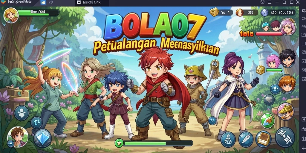 Gameplay seru BOLA07 yang penuh aksi dan karakter anime ikonik.