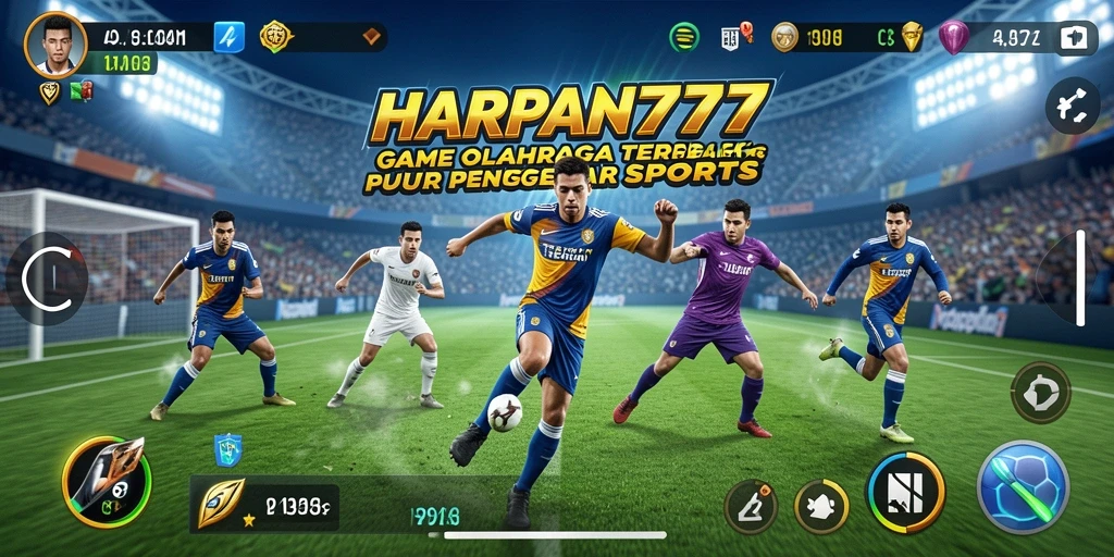Tampilan seru gameplay HARAPAN777 dengan aksi olahraga nyata.