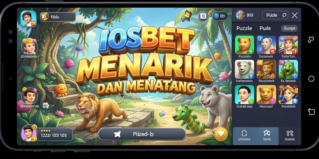 Tampilan gameplay IOSBET dengan tantangan puzzle yang seru.