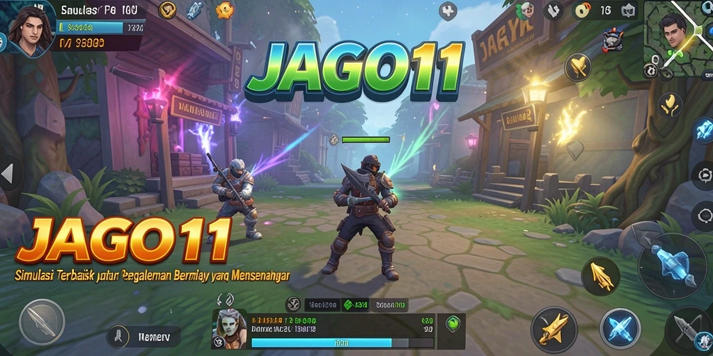 Screenshot utama JAGO11 yang menampilkan gameplay simulasi seru dan interaktif.