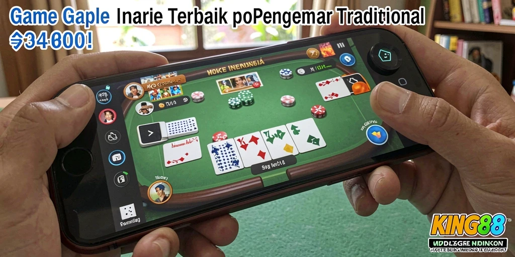Tampilan gameplay Gaple yang mendebarkan dan seru.