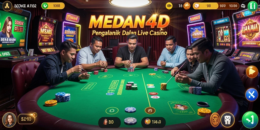 Gameplay menarik dalam Live Casino MEDAN4D dengan dealer langsung.