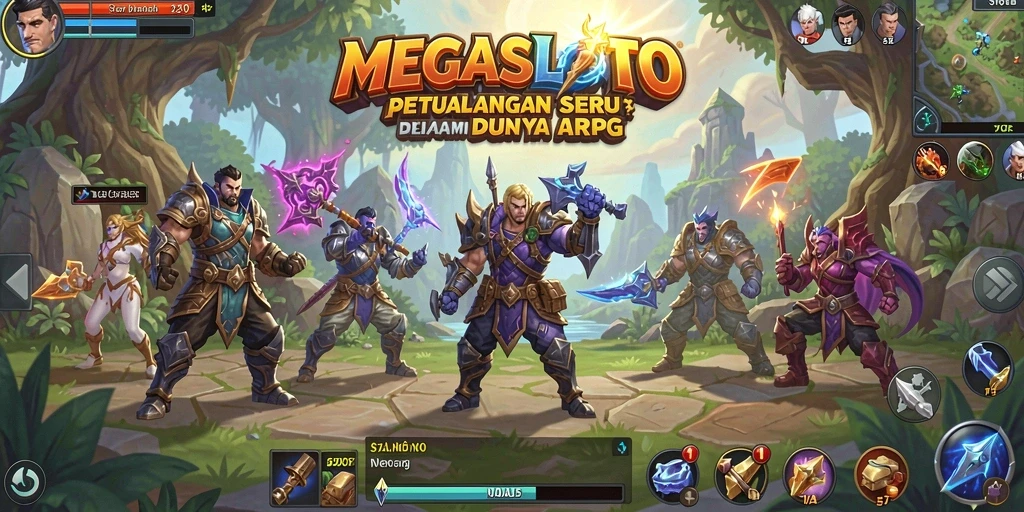 Tangkapan layar gameplay MEGASLOTO yang menegangkan.