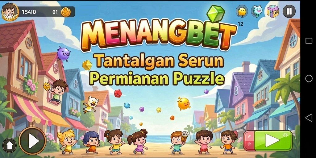 Screenshot MENANGBET menunjukkan serunya gameplay Puzzle yang menantang.