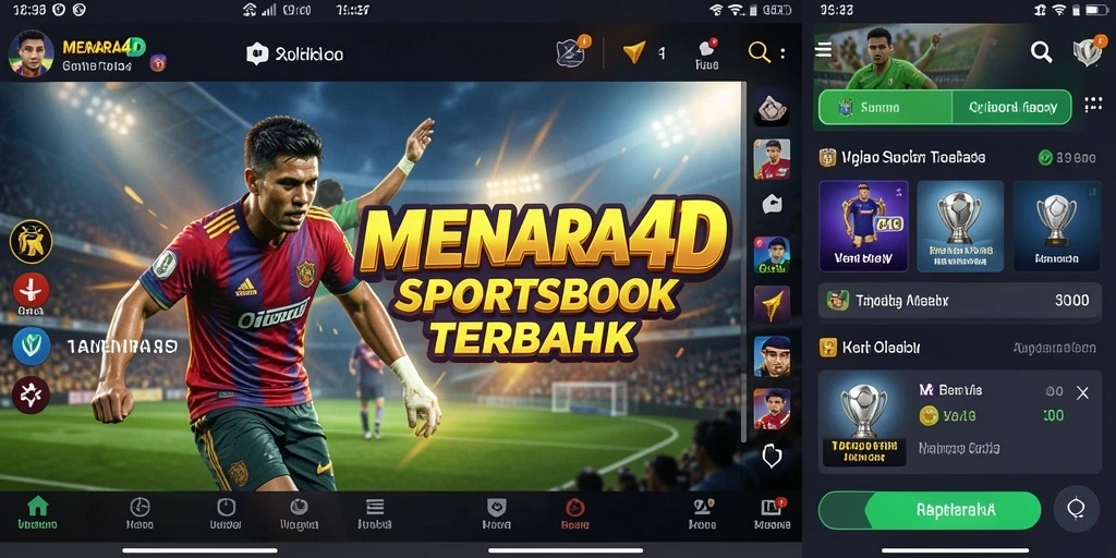 Tampilan menarik dari permainan taruhan olahraga di MENARA4D.