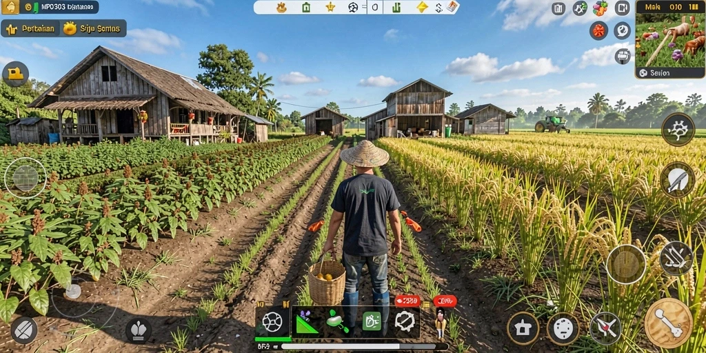 Menampilkan gameplay seru MPO303 dengan pertanian yang interaktif.