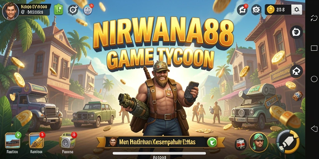 Screenshot gameplay NIRWANA88 yang menunjukkan strategi Tycoon yang seru.