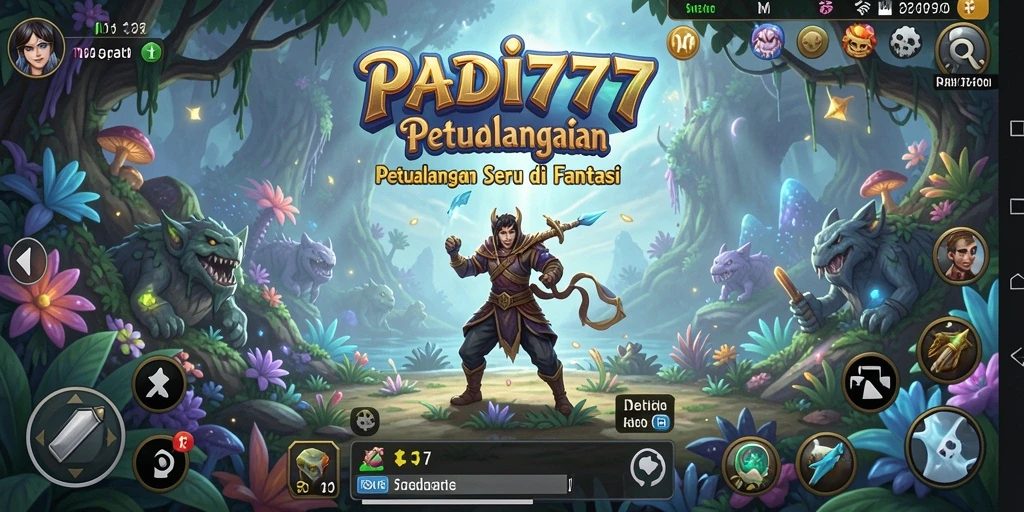 Screenshot Gameplay PADI777 yang menampilkan aksi seru petualangan.