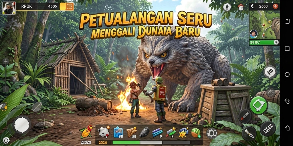 Tampilan gameplay <strong>RPOK</strong> yang memukau dan seru untuk dijelajahi.