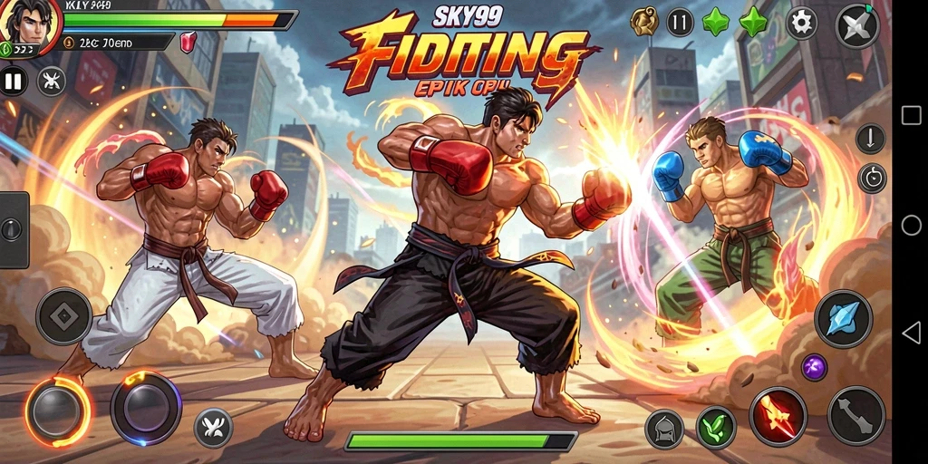Tampilan gameplay SKY99 yang seru dan penuh aksi.