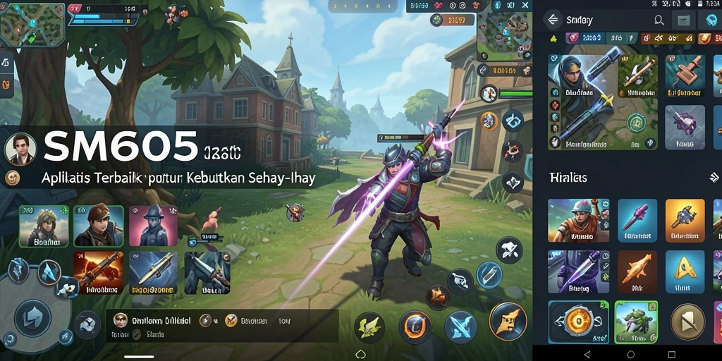 Screenshot SM605 menampilkan fitur unggulan aplikasi Utility.