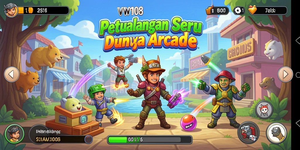 Menampilkan gameplay seru dengan karakter yang melompat dan menghindar dari rintangan.