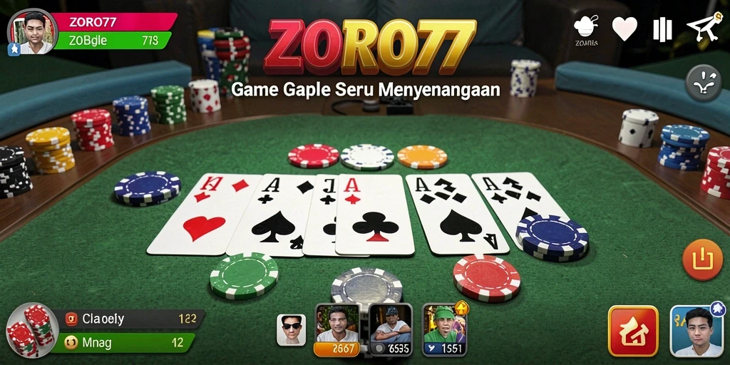 Tampilan gameplay ZORO77 yang menarik dan interaktif.